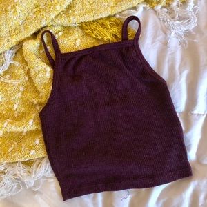 ✨ SALE ✨ Red burgundy maroon fade crop top